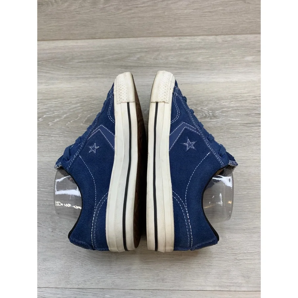 Converse CONS Star Player Men's Sneakers Blue Suede Low Top 6.5 Retro Shoes - Picture 5 of 11